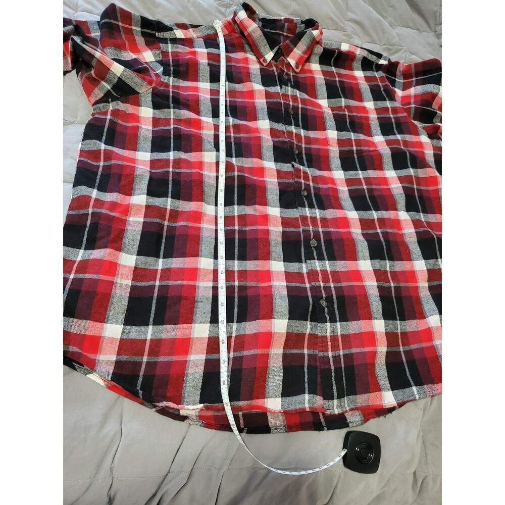 The Foundry Supply Co Flannel Shirt Men’s 2XL Red Black Plaid Long Sleeve - Picture 7 of 12